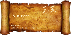 Falk Bene névjegykártya